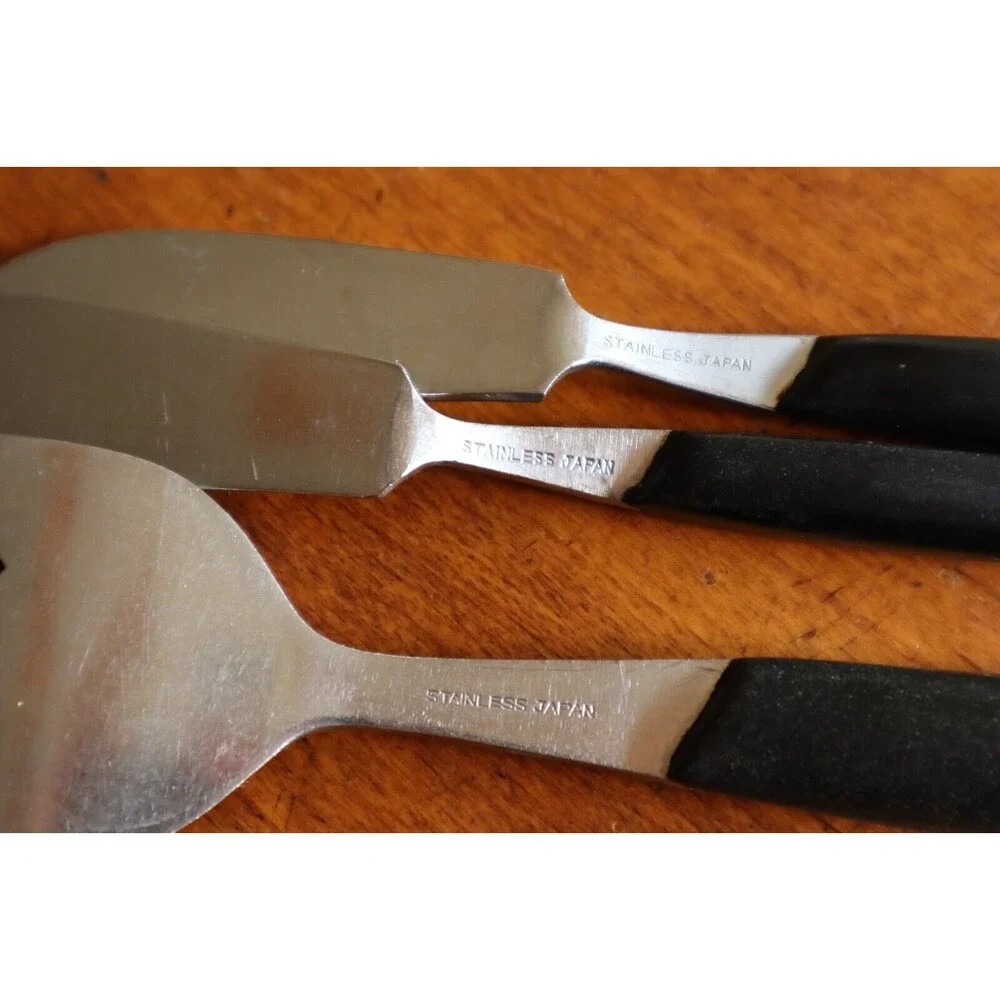 Mar-Crest MCFMCF3 Stainless Ebony 2 Star Twin Starburst: Meat Fork Spreader